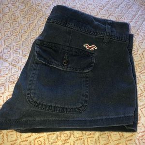 Blue/Grey Low-rise Hollister Khaki Shorts Size SX/0